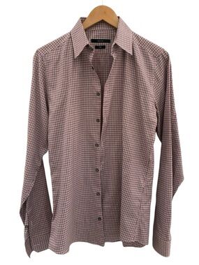 Gucci Men's Dress Shirt - Red/White - Slim Fit Size 38/15